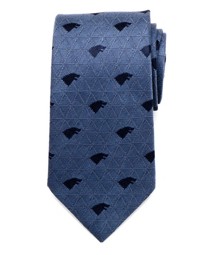 Cufflinks, Inc Game Of Thrones Stark Geo Sigil Silk Tie In Blue