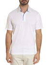 Robert Graham Men's Short Sleeve Westan Polo Shirt In White