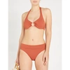 Melissa Odabash Brussels Halterneck Bikini Top In Cinnamon