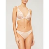 Maison Lejaby Sin Mesh Triangle Bra In 321 Peach