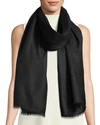 Sofia Cashmere Lightweight Cashmere Scarf In Black