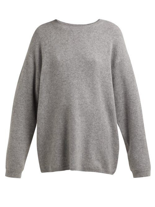 By. Bonnie Young - Oversized Cashmere Blend Sweater - Womens - Grey ...