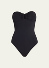 Eres Cassiopee Strapless U-hardware One-piece Swimsuit In Noir