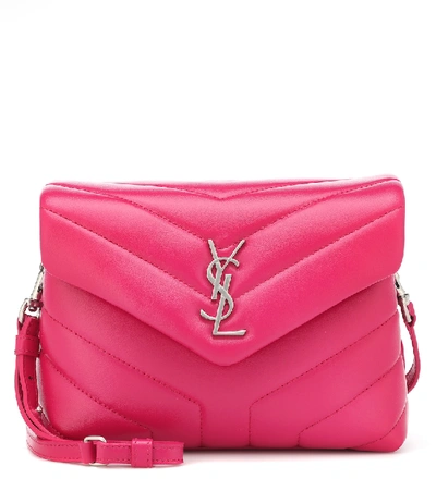 Saint Laurent Toy Loulou Calfskin Leather Crossbody Bag - Pink