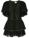 Aje Bennett Mini Dress In Black