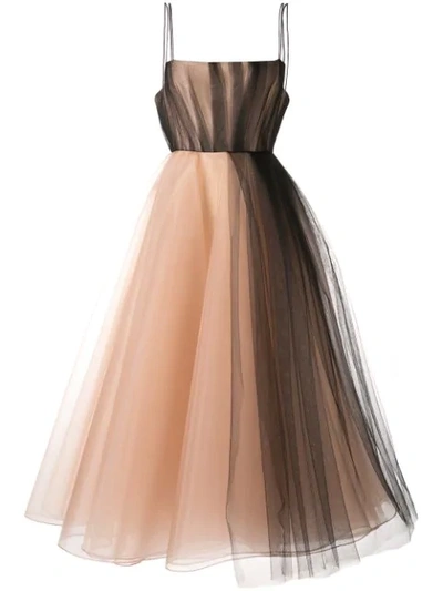 Alex Perry Lovell Tulle Dress In Black