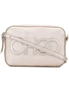 Jimmy Choo Metallic Logo Sonia Bag In Gold