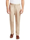 Saks Fifth Avenue Collection Straight-leg Trousers In Beige