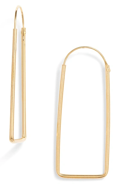 Argento Vivo Geometric Infinity Hoop Earrings In 14k Gold-plated Sterling Silver Or Sterling Silver