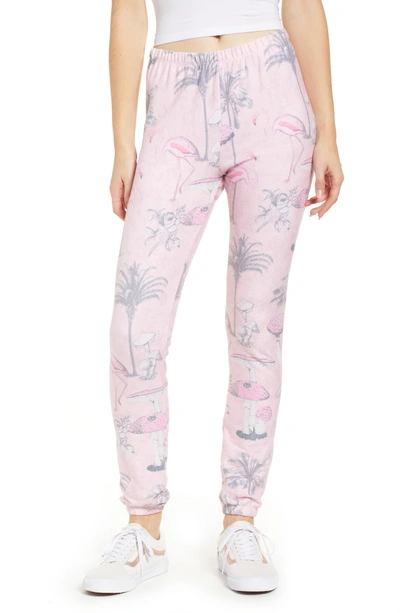 Wildfox Pink Paradise Sweatpants In Multi