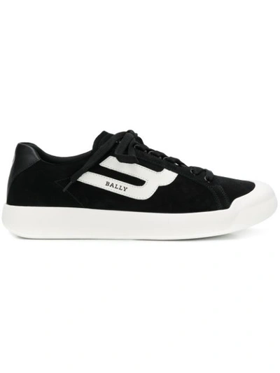 Bally Men's New Competition Suede Low-top Sneakers In Black