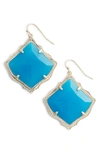 Kendra Scott Kirsten Drop Earrings In Abalone Shell/ Rose Gold