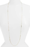 Kendra Scott Aylin Long Station Necklace In Ivory Mix/ Gold