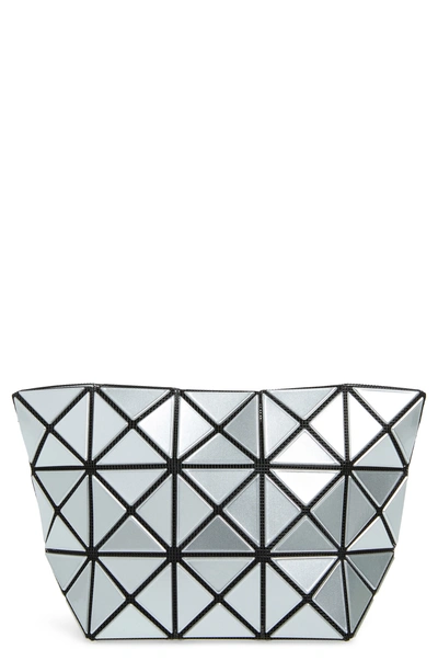 Bao Bao Issey Miyake Prism Cosmetics Case In Metallic Silver