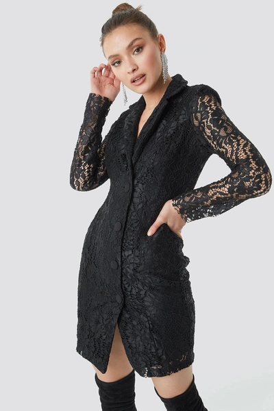 Trendyol Lace Jacket Dress - Black