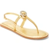 Mercedes Castillo Viveana T-strap Sandal In Gold