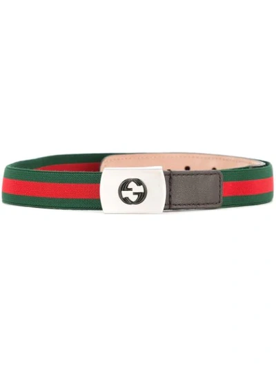 Pre-owned Gucci Buckle Belt In Multicolour