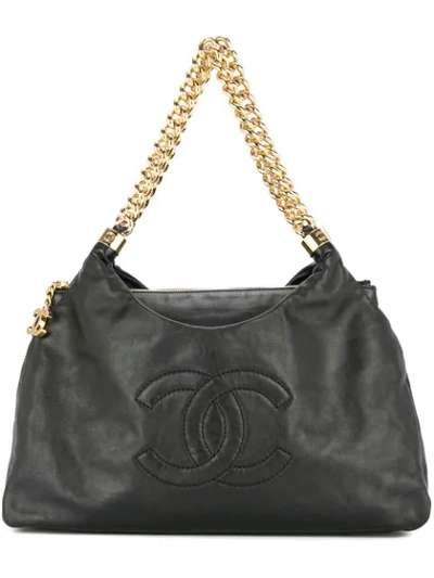 Pre-owned Chanel Vintage Chain Shoulder Bag - Black