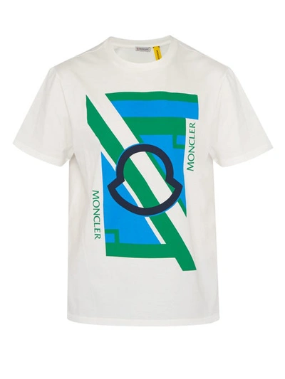 Moncler Logo-print Cotton T-shirt In Multi