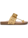 Ulla Johnson Netta Sandals In Gold