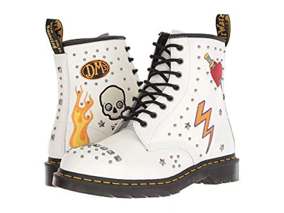 Dr. Martens 1460 Rock & Roll, White Smooth | ModeSens