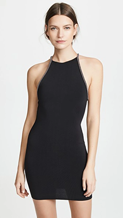 alexander wang halter dress Alexander Wang Layered Polo Mini Halter Dress In Barley Pink & White - 50%  Off