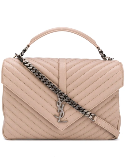 Saint Laurent Collège Shoulder Bag - Neutrals In Neutrals