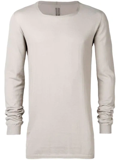 Rick Owens Long Sleeved Sweater In Neutrals