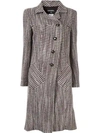 Pre-owned Chanel Vintage  Long Sleeve Coat Jacket - Brown