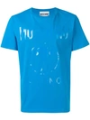 Moschino Double Question Mark Logo T In Blue