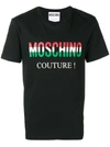Moschino Printed Logo T In Black