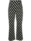 Petersyn Linda Dotted Trousers In Black