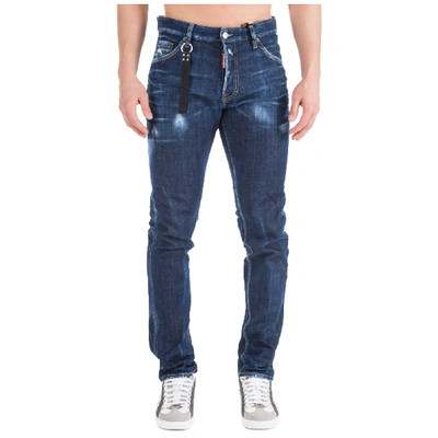 Dsquared2 Blu Cadet Regular Clement Denim Jeans In Blue