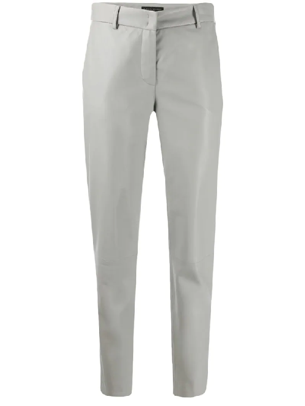 black slim cigarette trousers