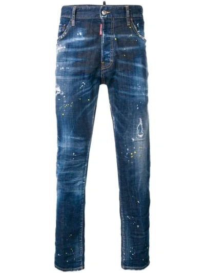 Dsquared2 Cigarette Jeans In Blue