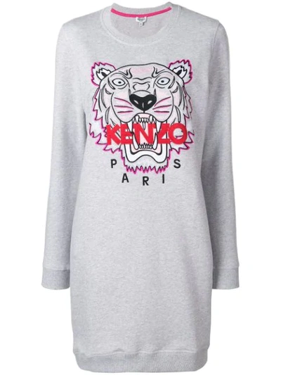 kenzo grey dress Kenzo Long Sleeve Mini Dress main image 0