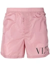 Valentino Vltn Swim Shorts In Pink