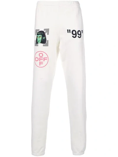 Off-white "99" Trackpants In 0288 Off White/multi