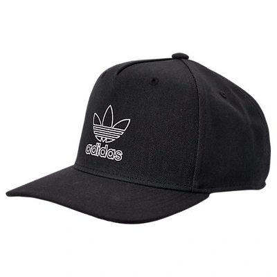 Adidas Originals Men's Originals Dart Precurved Snapback Hat, Black - Size Osfm