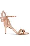 Sophia Webster Madame Chiara Metallic Leather Sandals In Rose Gold