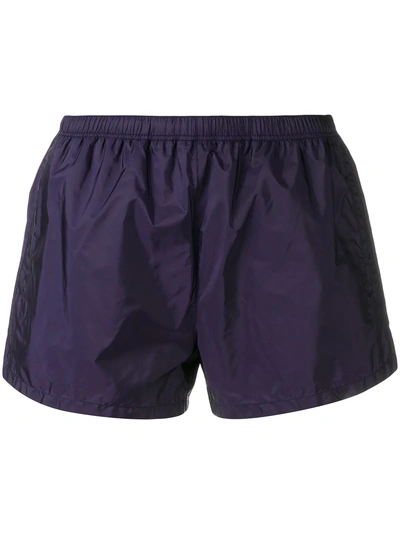 Prada Short Swim Shorts In Blue