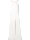 Red Valentino Wide Leg Jumpsuit In White