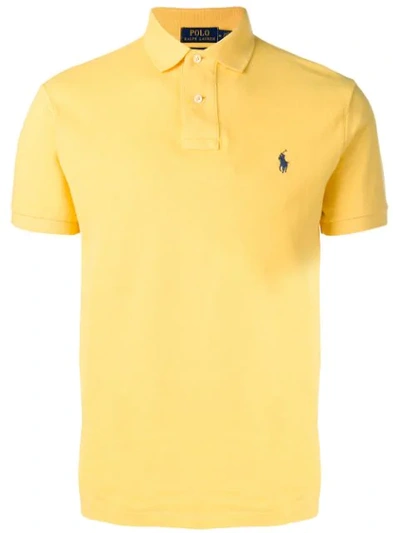 Polo Ralph Lauren Slim-fit Polo Shirt In Yellow