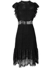 Philosophy Di Lorenzo Serafini Short Sleeve Lace Dress In Black