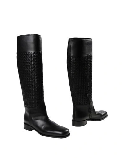 Bottega Veneta Knee Boots In Black