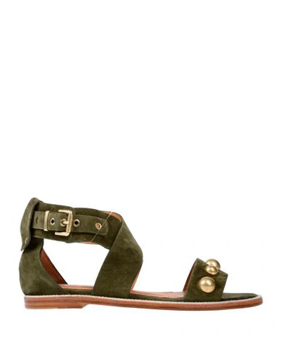 Vanessa Bruno Sandals In Military Green