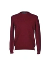 Drumohr Sweaters In Maroon