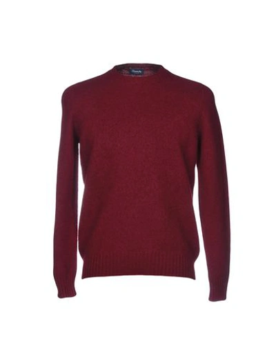 Drumohr Sweaters In Maroon