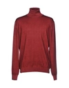 Gran Sasso Turtlenecks In Maroon