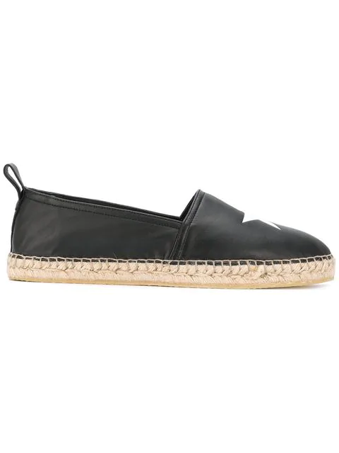 Givenchy Star Print Nappa Leather Espadrilles In Black | ModeSens